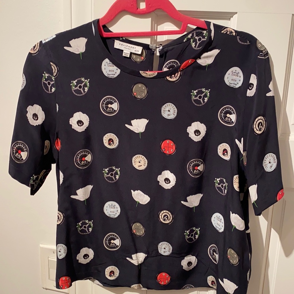 Equipment silk blouse